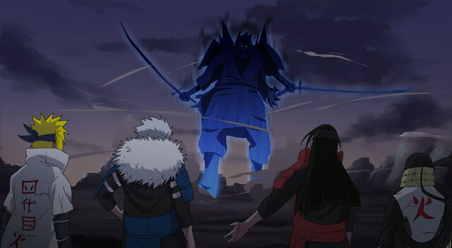 Arquivo:Kyo indo enfrentar os 4 Kages.jpg