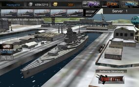 French Battleship Stratsbourg