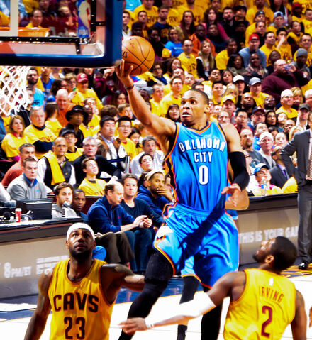File:Russell Westbrook shoots against Cavs (cropped).jpg