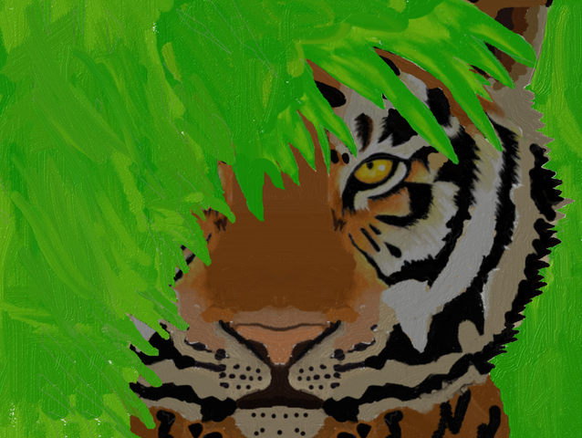 File:TigeRawr complete! Head in bush.png