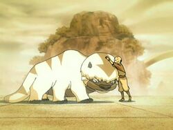 Aang en Appa ontmoeten elkaar voor de eerste keer.jpg