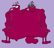 The Plum Blob character