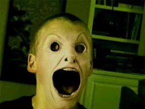 Scary boy photo