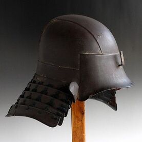 Antique-japanese-edo-authentic-samurai-zunari-kabuto-armor-iron-helmet-b247e28feb0e27784213336ed714bdbf