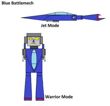 Blue Battlemech