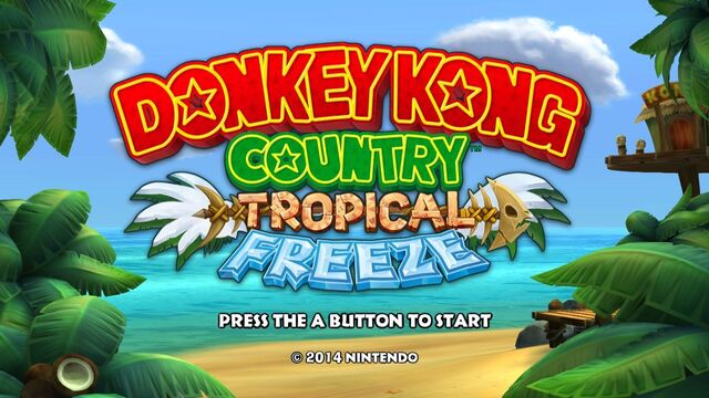 File:Donkey Kong Country Tropical Freeze title screen.jpg