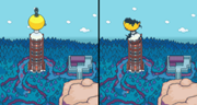 Thunder Tower - Before and After