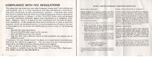 File:Donkey Kong Manual page 9 and warranty info.png