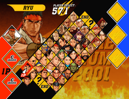 Capcom vs. SNK 2 EO (roster)