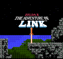Zelda II Title Screen