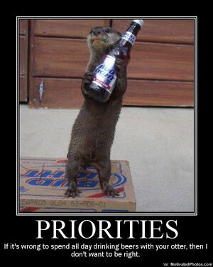 Otter-with-beer