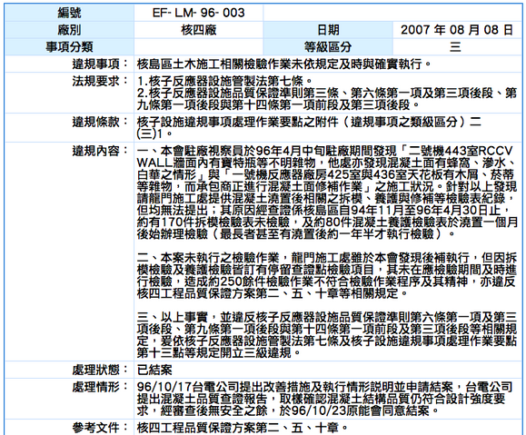 檔案:核四寶特瓶違規記錄.png