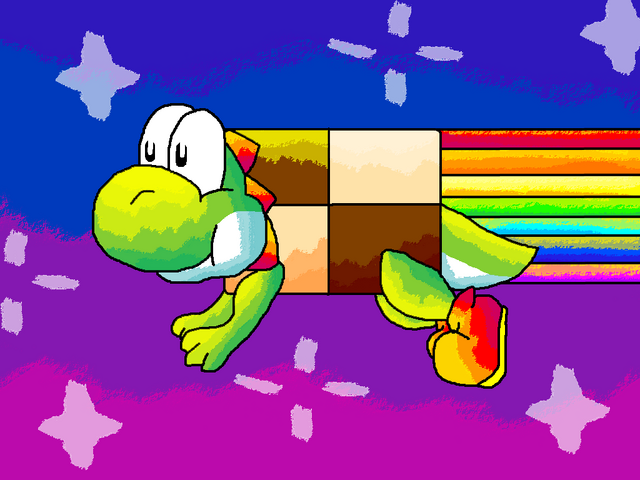 File:Nyan yoshi by koshechkazlatovlaska-d49z4jv.png