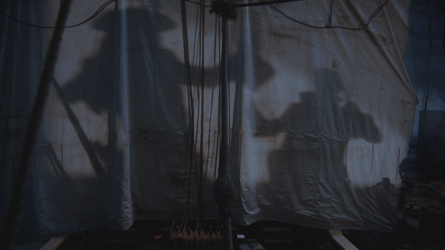Fichier:3x17 Jolly Roger voile ombres affrontement Barbe Noire Killian Jones Capitaine Crochet.png