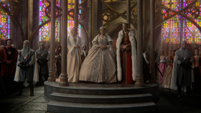 Fichier:6x10 cérémonie adoubement Princesse Emma Swan Reine Blanche-Neige Roi David chapelle pavillon.png