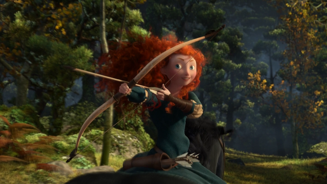 Fichier:Rebelle Brave Disney arc flèche Merida Angus Vers le Ciel mini.png