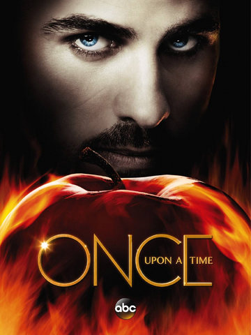 Fichier:Once Upon A Time saison 5 affiche Capitaine Crochet Killian Jones pomme feu Enfers.png
