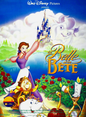 Fichier:La Belle et la Bête Beauty and the Beast Disney 1991 affiche poster.png