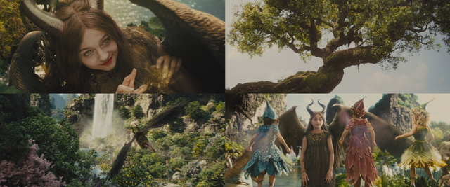 Fichier:Maléfique film 2014 enfant arbre Lande fées.png