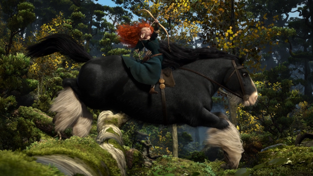 Fichier:Rebelle Brave Disney Merida Angus saut arc flèche Vers le Ciel mini.png
