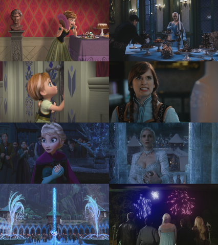 Fichier:4x08 anecdotes références à Disney La Reine des Neiges Elsa Anna Arendelle Ingrid Emma Swan chocolat magie.png