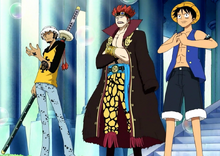 Luffy, Kid y Law contra los marines.png