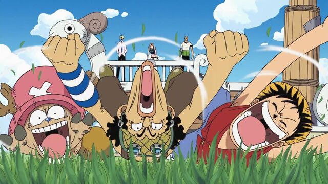 Datei:Luffy, Usopp und Chopper betreten wieder festen Boden.jpg