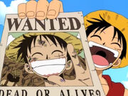 Luffy freut sich über seinen ersten Steckbrief.jpg