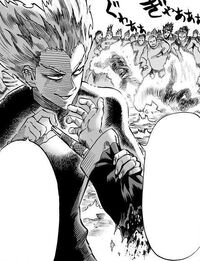Garou rips off arm