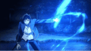 Blue flame fist