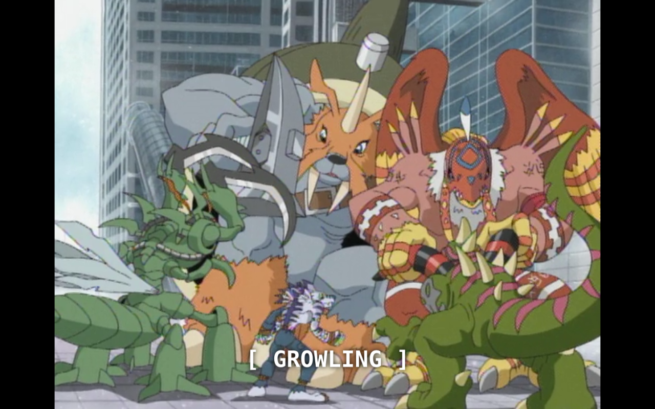 Image - Zudomon, Garudamon and WereGarurumon vs. Snimon Image - Zudomon, Garudamon and WereGarurumon vs. Snimon