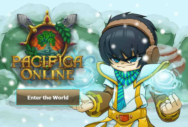 File:Pacifica Online - Login Screen - Christmas 2013 Cleric.png