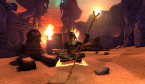 Anubis in Desert