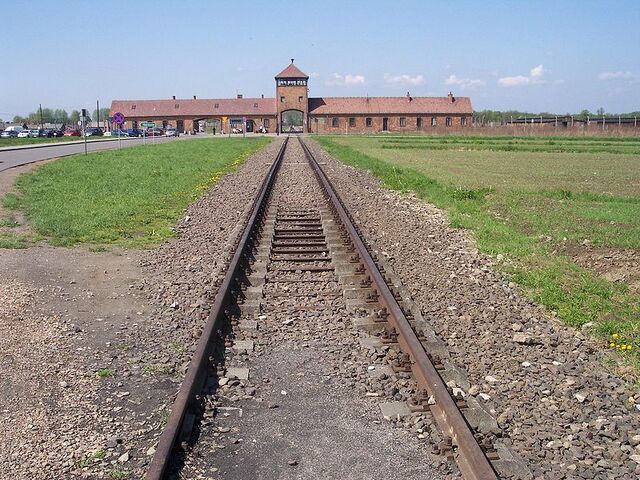 Pilt:800px-Rail leading to Auschwitz II (Birkenau).jpg