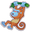 Sticker monkeyorange