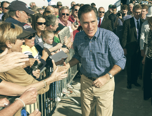Mitt Romney Campaigning Vintage