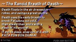 The rancid breath of death