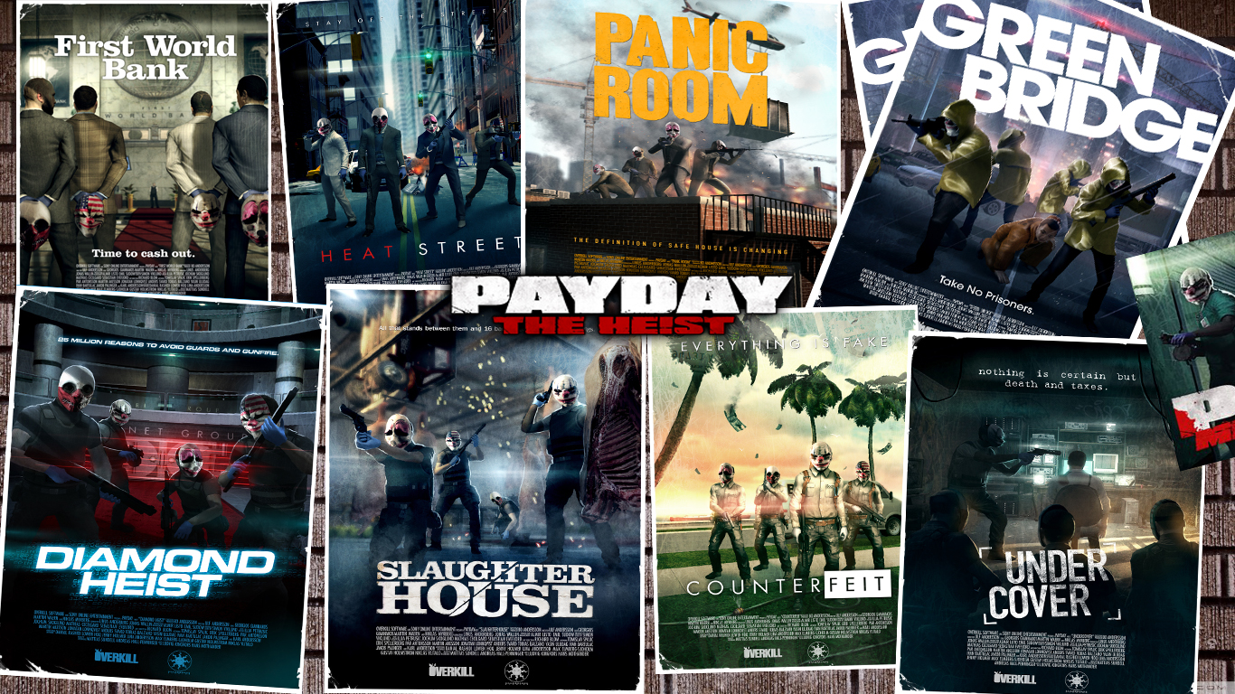 image poster collage jpg payday wiki fandom powered payday 2 christmas soundtrack