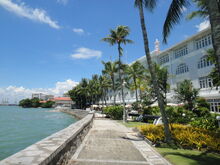 Eastern & Oriental Hotel seafront, George Town, Penang