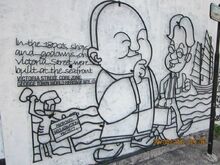 Iron caricature, George Town, Penang