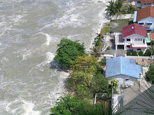 2004 tsunami at Tanjung Bungah, George Town, Penang