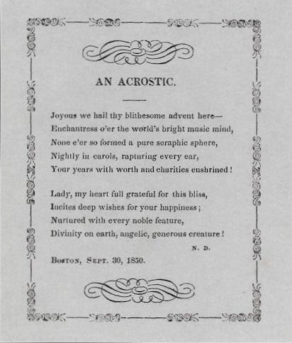 1850 acrostic Dearborn