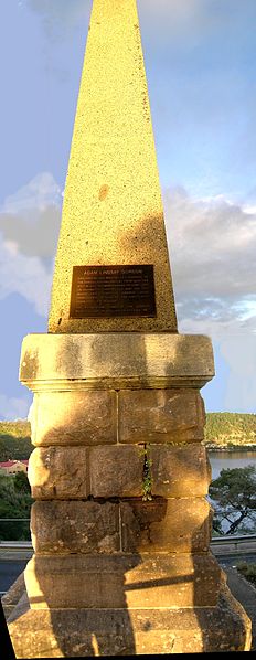 Adam Lindsay Gordon obelisk