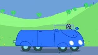 Blue car peppa pig