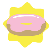 Pink donut