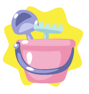 Pink bucket