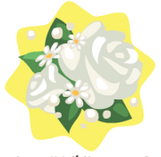 White rose corsage