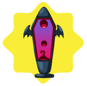 Coffin lava lamp