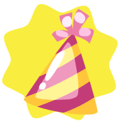 Pink party hat