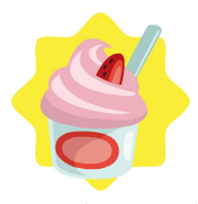 Strawberry soft serve